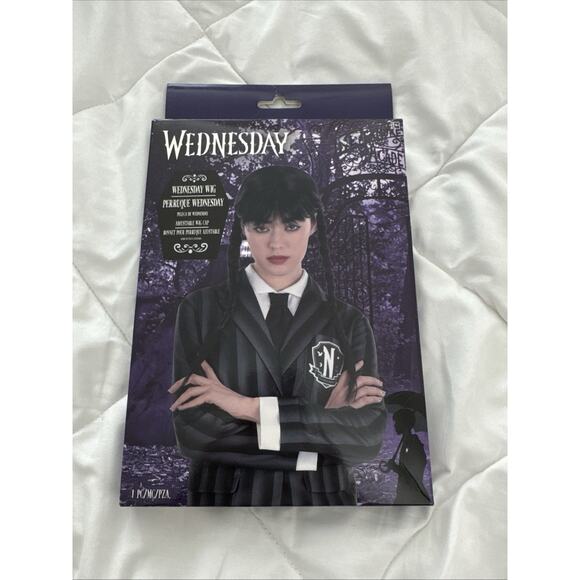 MGM Other - Wednesday Addams Costume Wig Wednesday Cosplay Party Halloween Wig Adams NEW